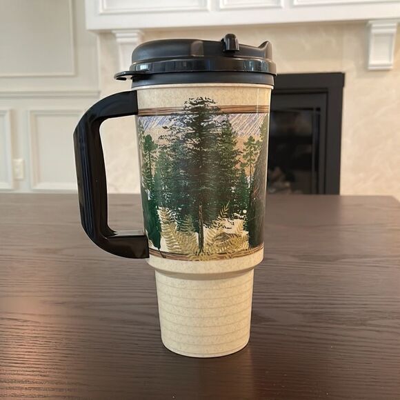 Great Smoky Mountains National Park Large Travel Mug with Black Bear 8” Tall - Picture 3 of 4